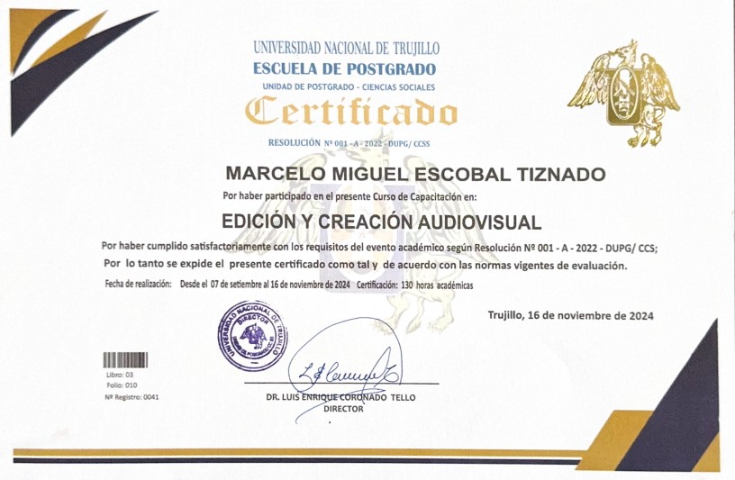 Edición y Creación Audiovisual