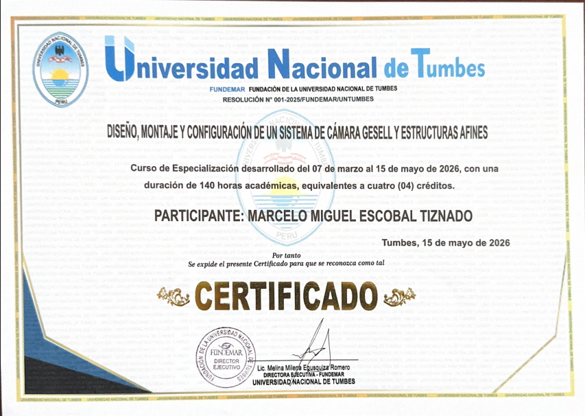 Montaje de Cámara Gesell